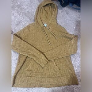 aerie size extra small waffle knit hoodie sweater